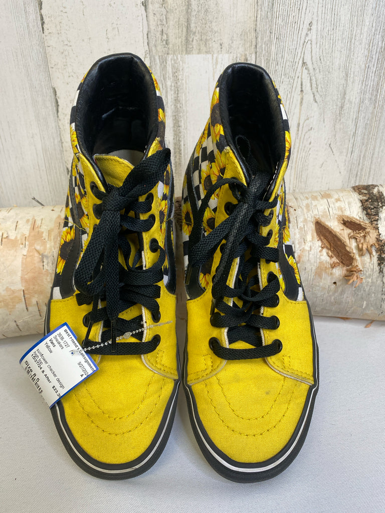 Vans Size 8.5 Yellow Sneakers