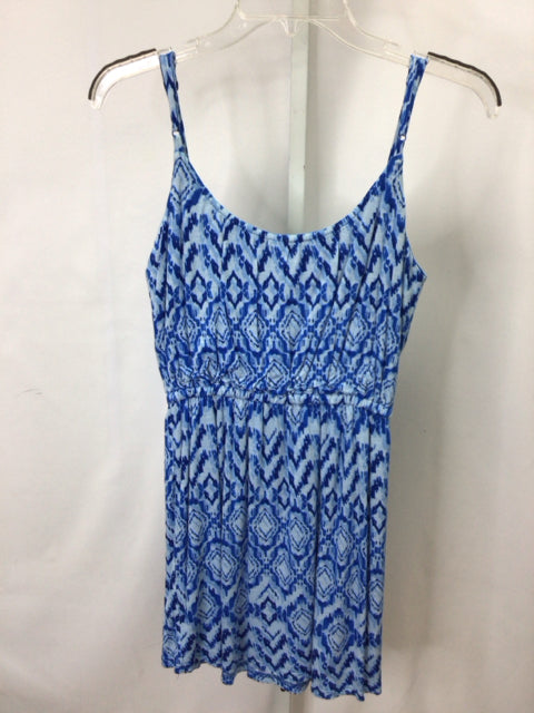 Guess Size XS Blue Print Sleeveless Dress