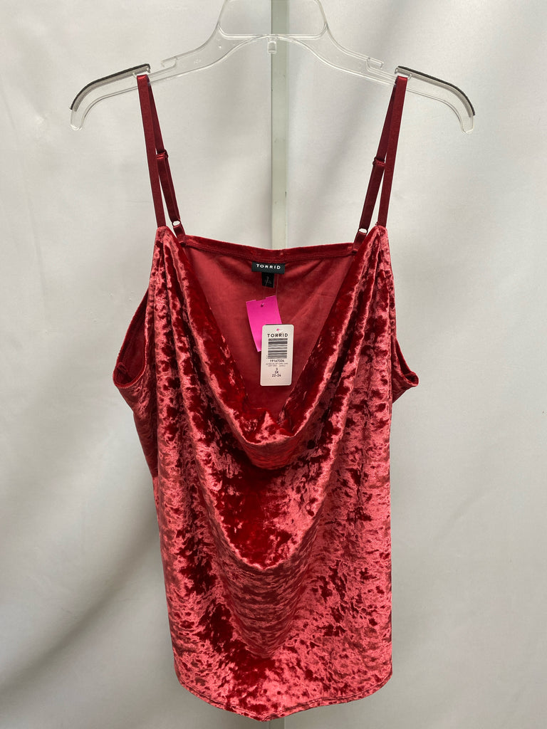 Torrid Size 3X Red Sleeveless Top