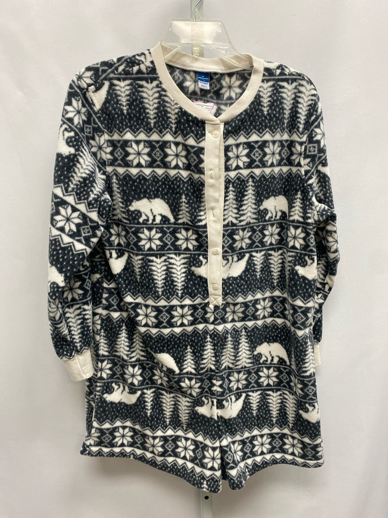 Old Navy Size Medium Black/Cream Pajamas