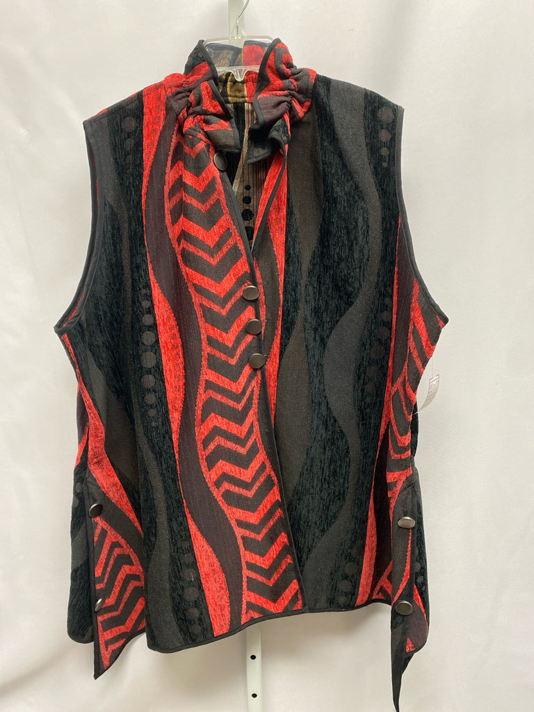Size 2X Black/Red Vest/Top