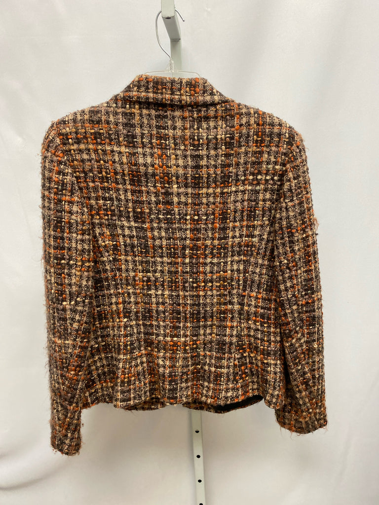 Rafaella Size 8 brown/orange Blazer