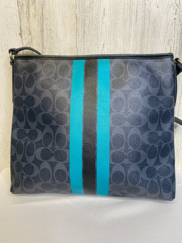 Coach blue/green Designer Handbag