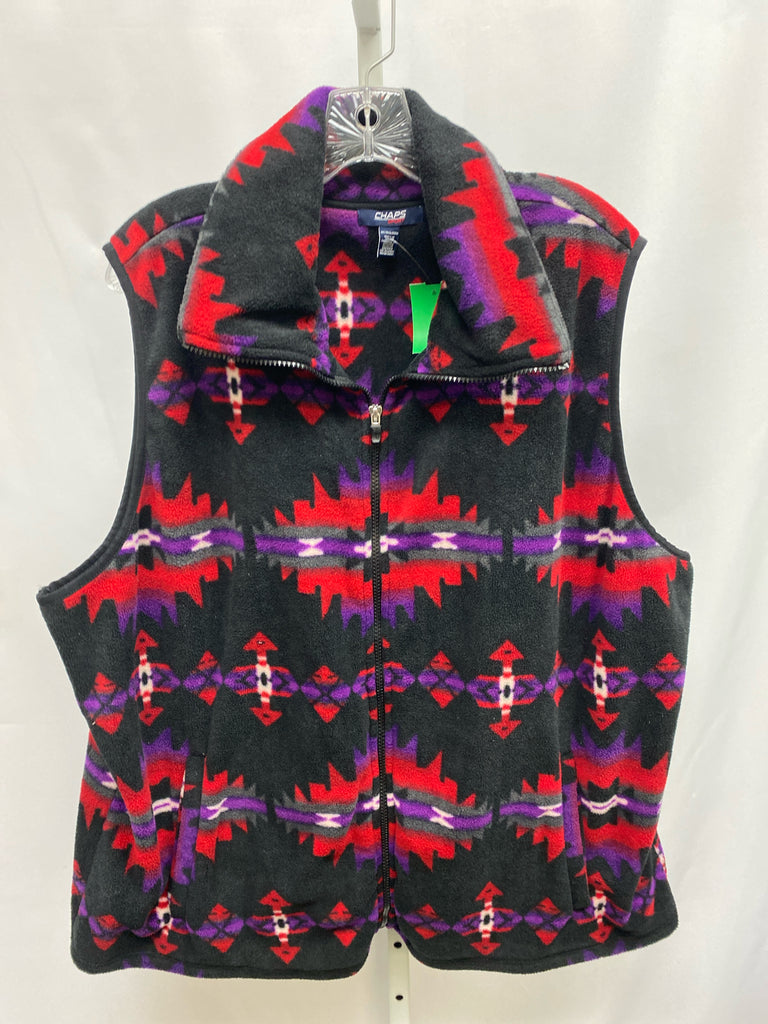 Chaps Size 3X Black/Red Vest/Top