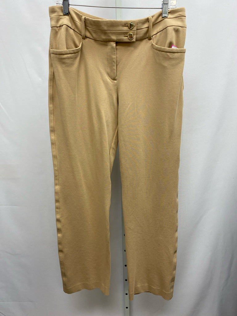 Anne Klein Size 10 Tan Pants