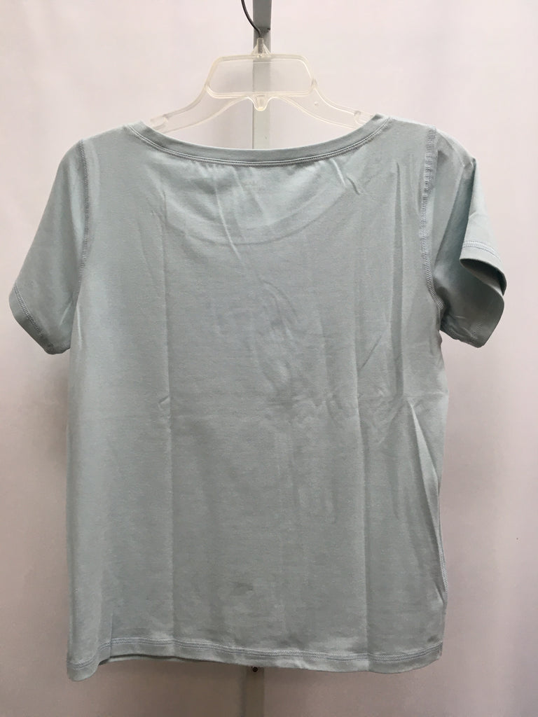 Eileen Fisher Size Small Lt Blue Short Sleeve Top