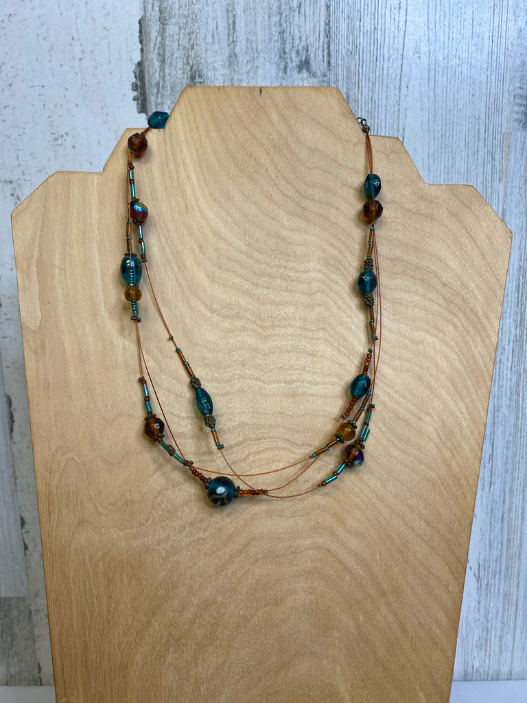 Brown/Blue Necklace