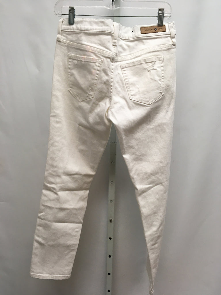 Treasure & Bond Size 6 White Denim Jeans