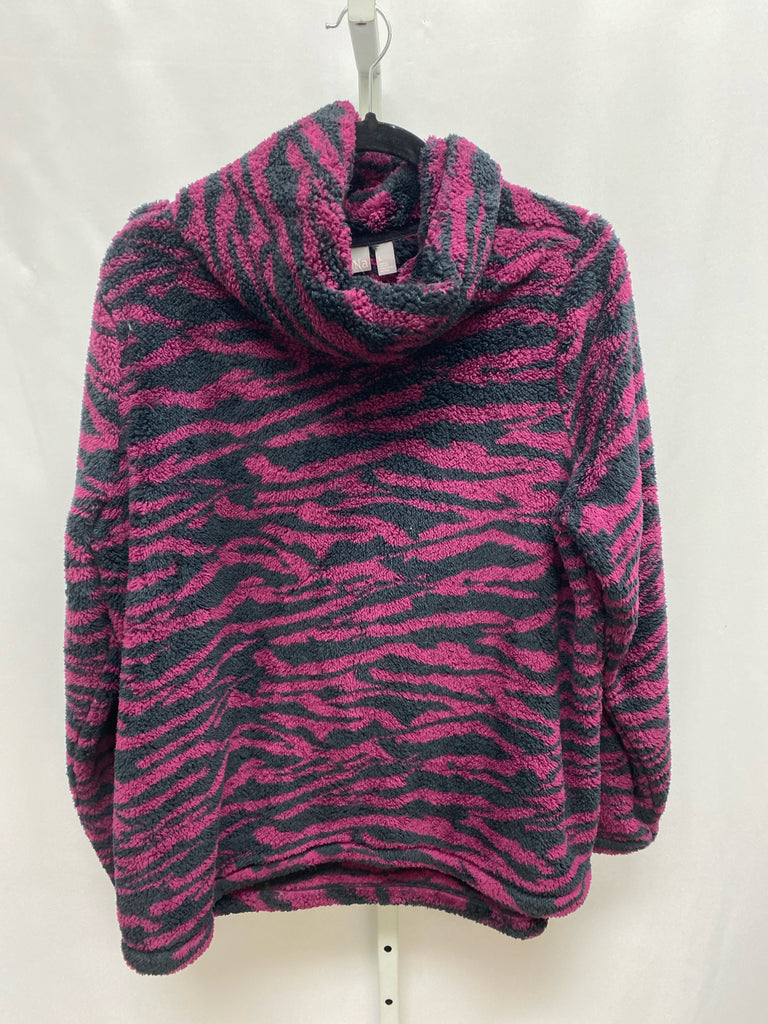 Zella Size Large navy/purple Long Sleeve Top