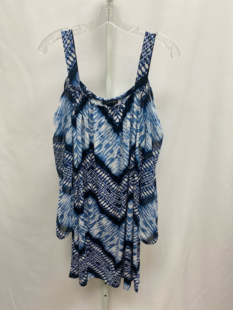 Size XLarge Inc Blue Print Long Sleeve Dress