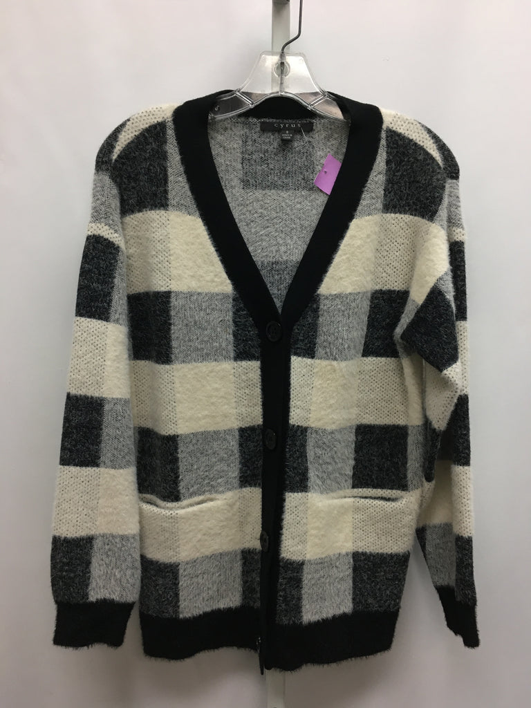 Cyrus Size Small Black/White Cardigan