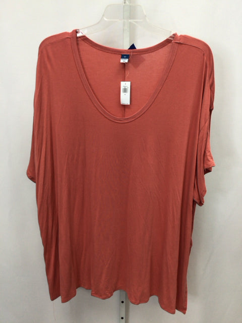 Old Navy Size 3X coral Short Sleeve Top