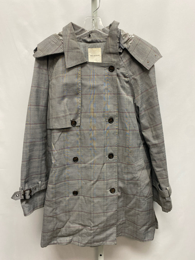 Avec Les Fillles Size XL Gray Plaid Coat