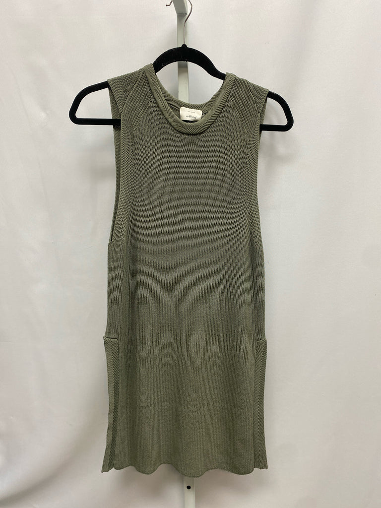 Size Large Sage Sleeveless Sweater