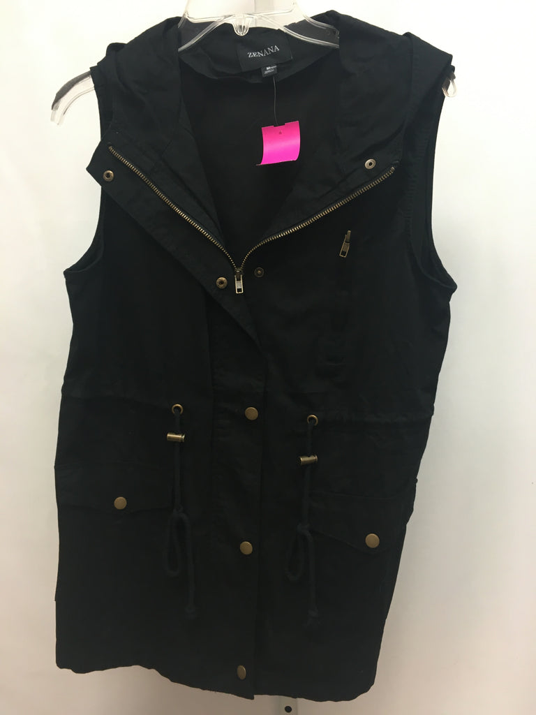 Zenana Size Medium Black Vest