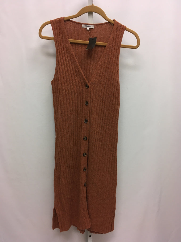 madewell Size Small Brown Sleeveless Dress