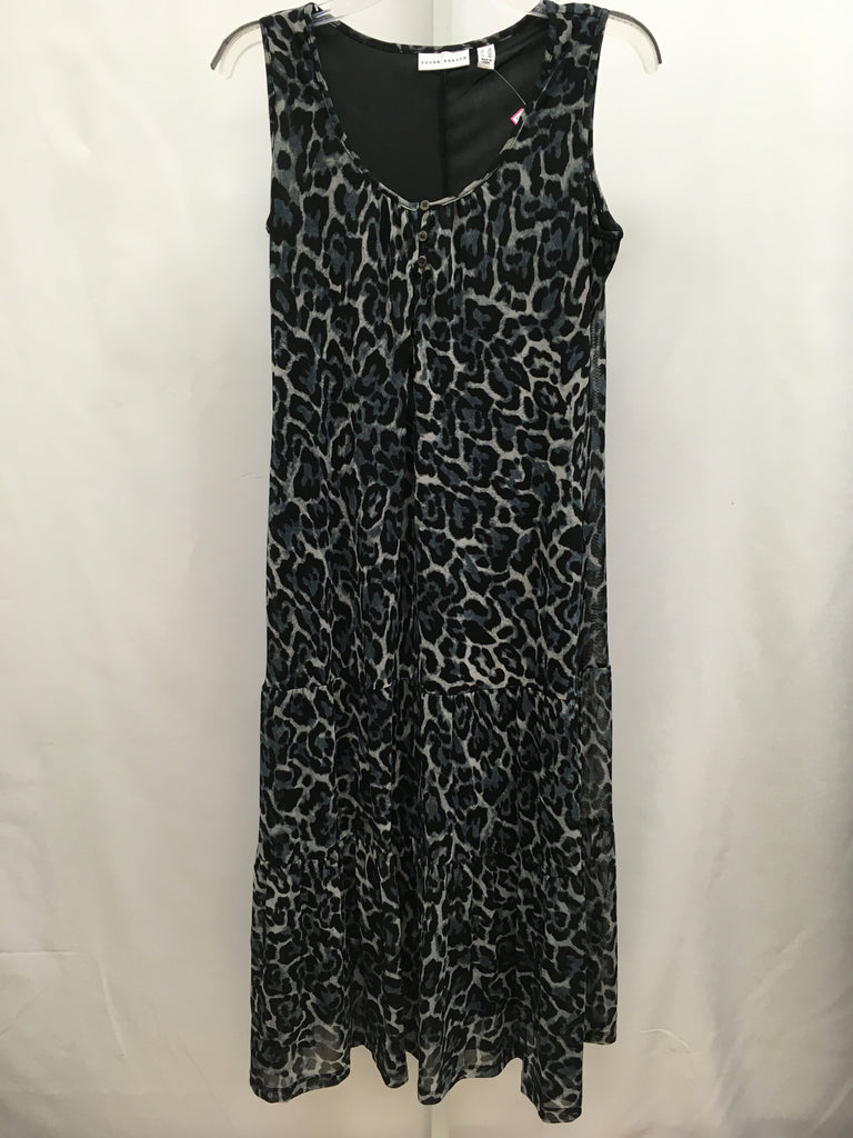 Size SP Susan Graver Gray/Black Sleeveless Dress