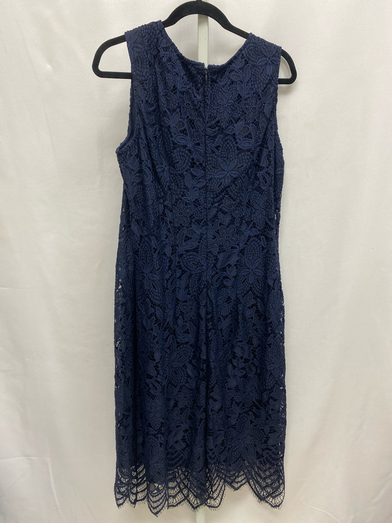 Size 14 Sharagano Navy Sleeveless Dress