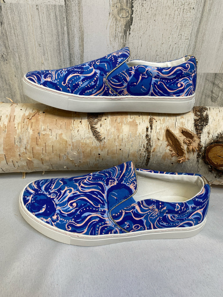 Lilly Pulitzer Size 10 Blue Slip-ons