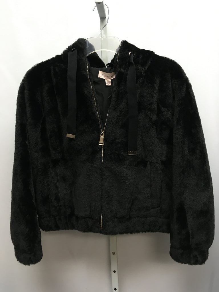 Philosophy Size Medium Black Jacket/Outerwear
