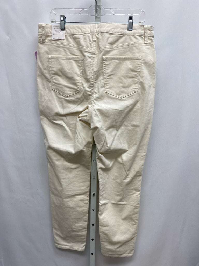 Talbots Size 14 Cream Pants