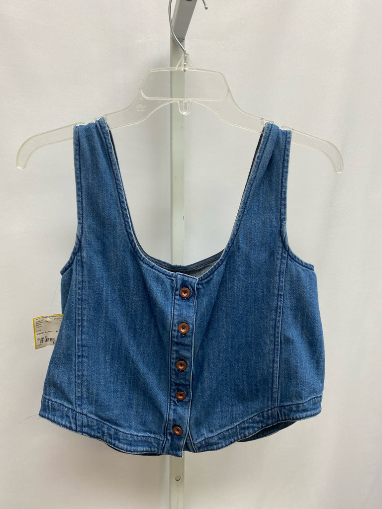 Pilcro Size 0 Denim Sleeveless Top