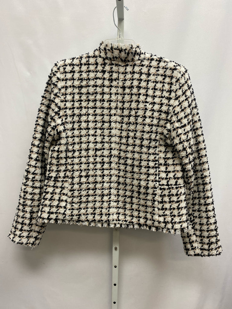 Size 8 Ann Taylor Cream Jacket/Outerwear