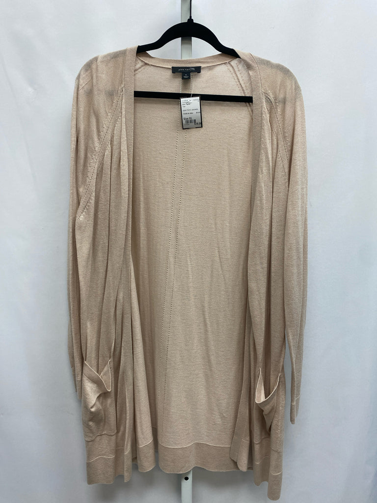 Ann Taylor Size XL Tan Cardigan