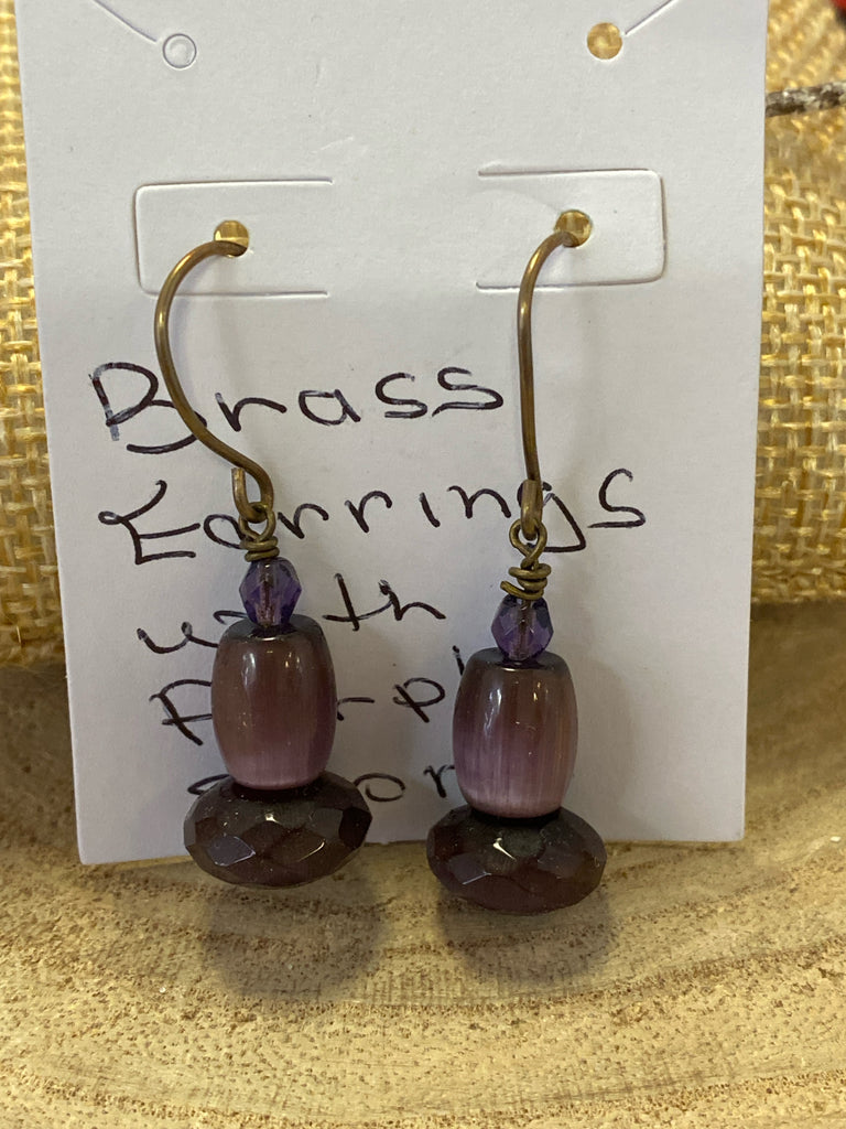 Purple Earrings