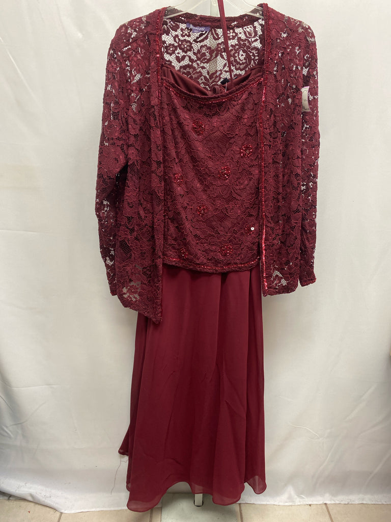 Size 24W Roman's Burgundy Special Occasion