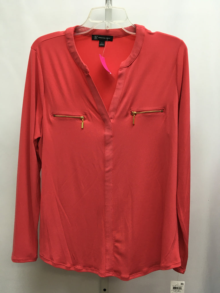 Inc Size Large coral Long Sleeve Top