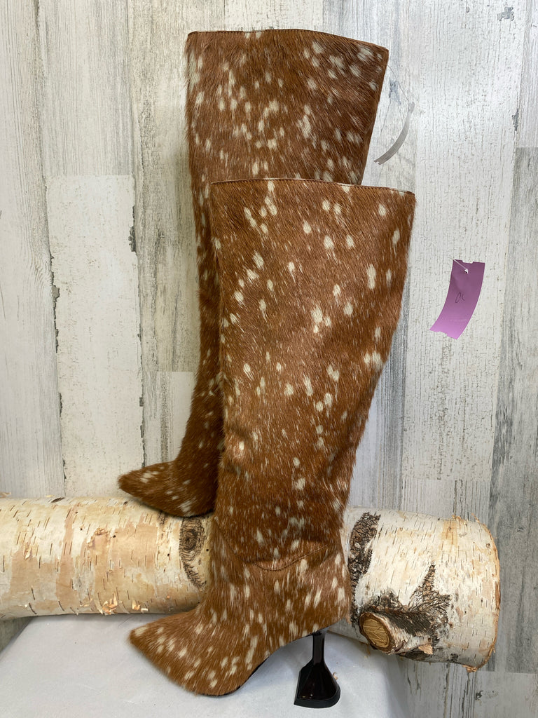 Jeffrey Campbell Size 5.5 Brown/Cream Boots