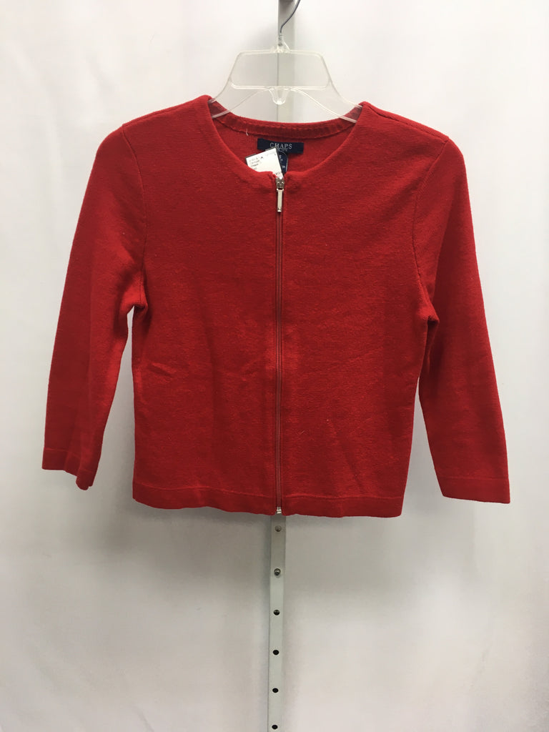 Chaps Size XS Red Cardigan