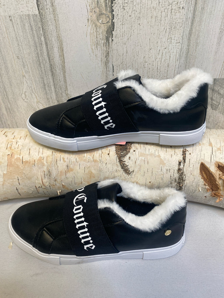 Juicy Couture Size 9 Black/White Slip-ons