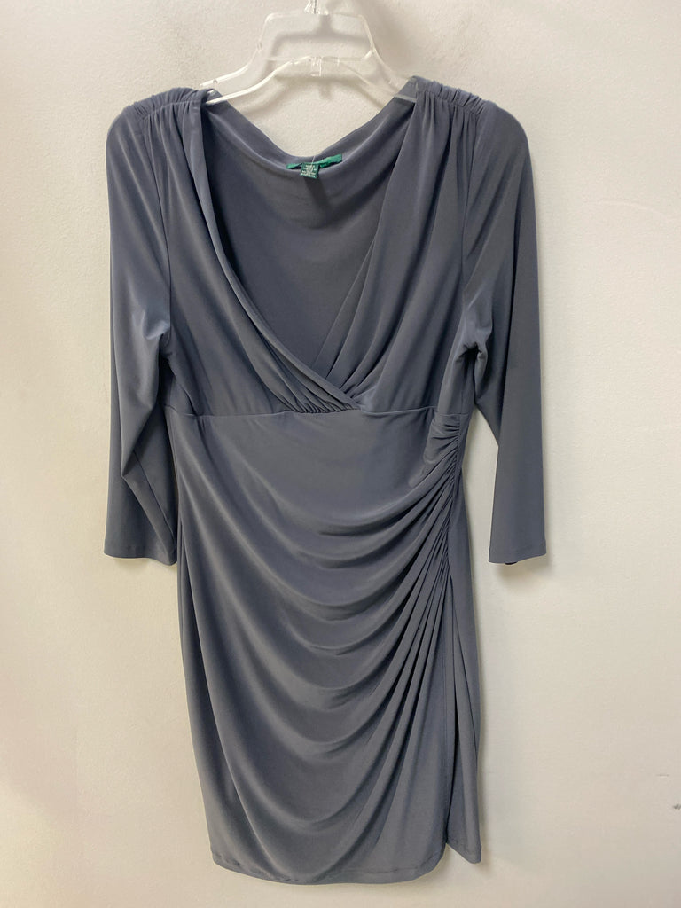 Size 10 lauren Gray 3/4 Sleeve Dress