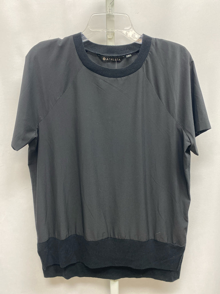 Athleta Size Small Black Short Sleeve Top