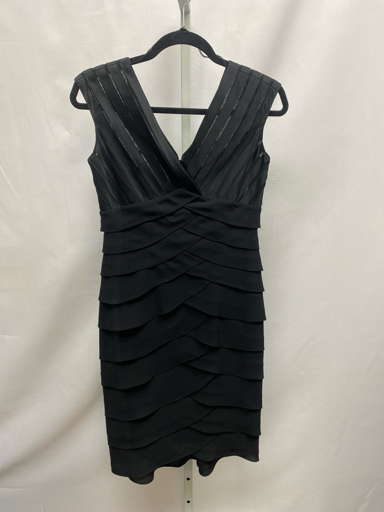 Size 4P adrianna papell Black Short Sleeve Dress