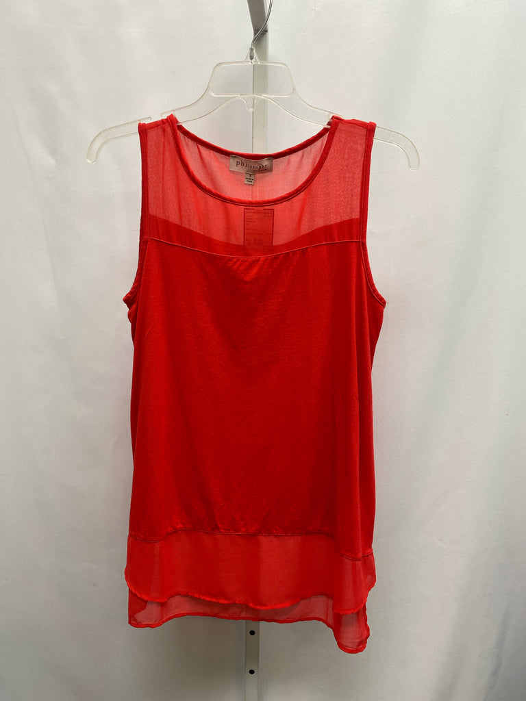 Philosophy Size Small Red Sleeveless Top