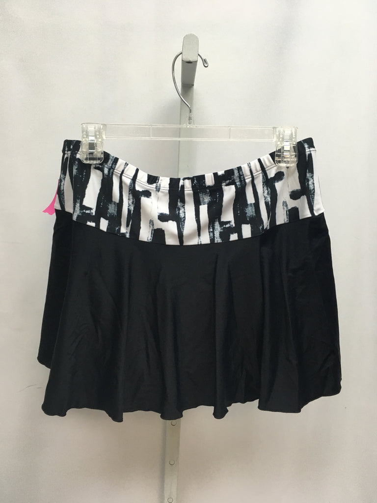 Size XXL Black/White Swimsuit Bottom Only
