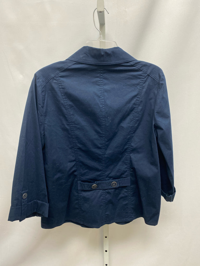 Chico's Size Chico's 1 (Medium) Navy Jacket/Top