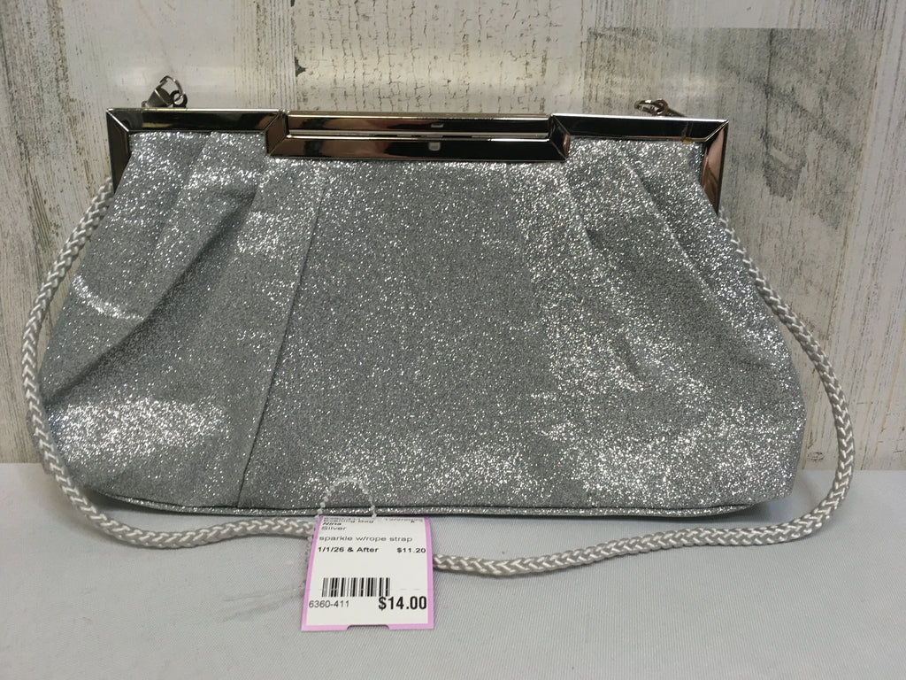 Nina Silver Evening Bag