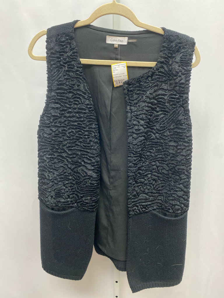Calvin Klein Size Medium Black Vest/Top