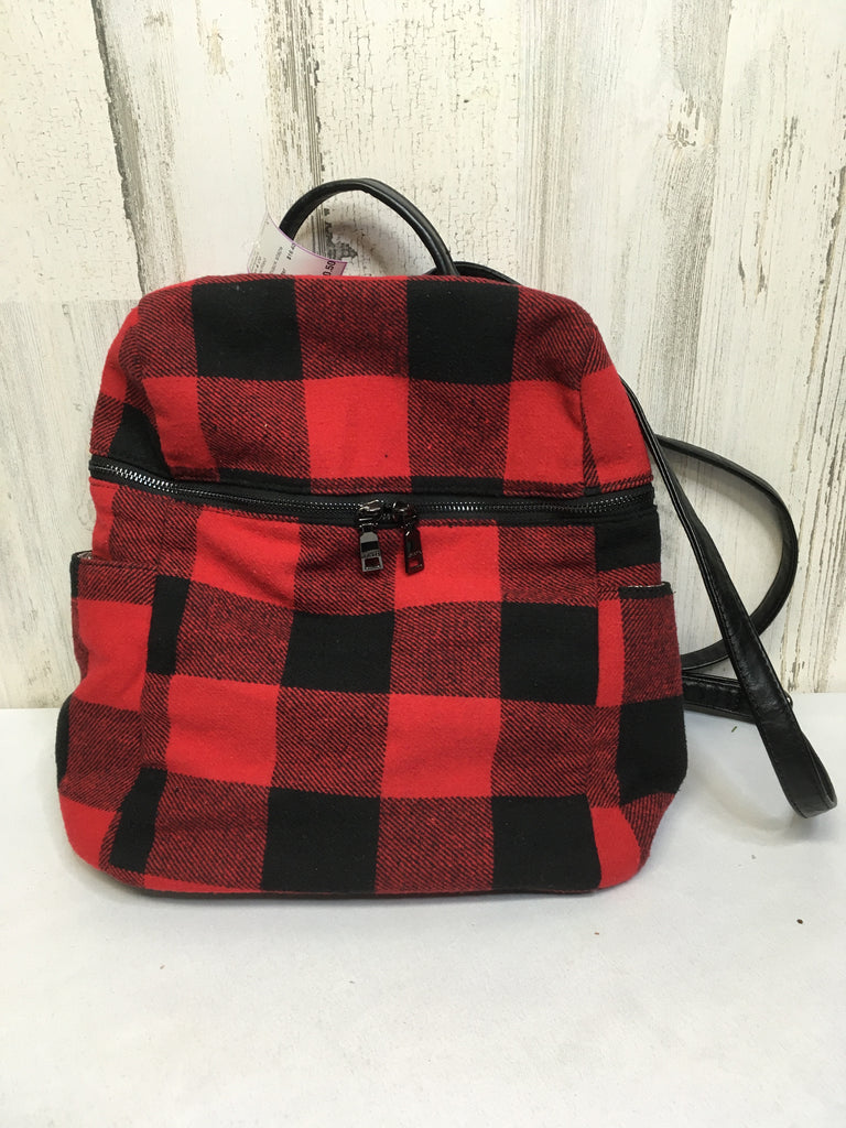 Jen & Co Black/Red Backpack