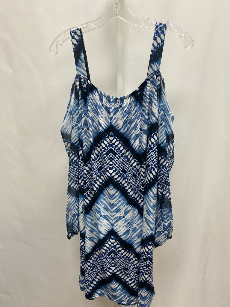 Size XLarge Inc Blue Print Long Sleeve Dress