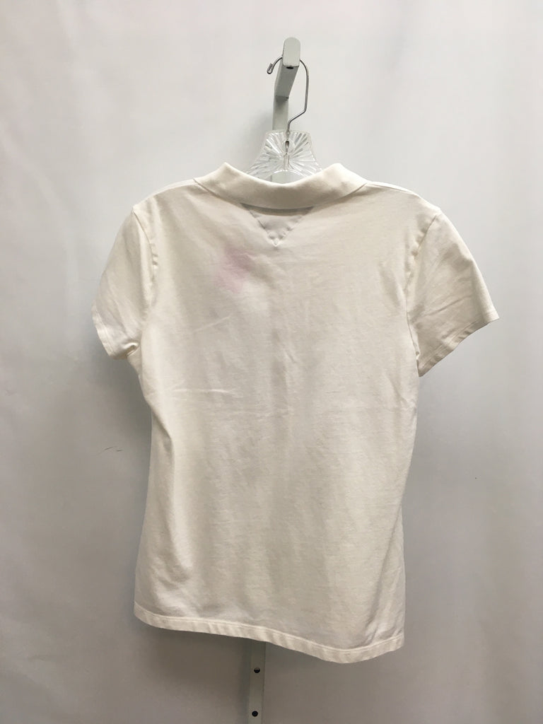Tommy Hilfiger Size Large White Short Sleeve Top