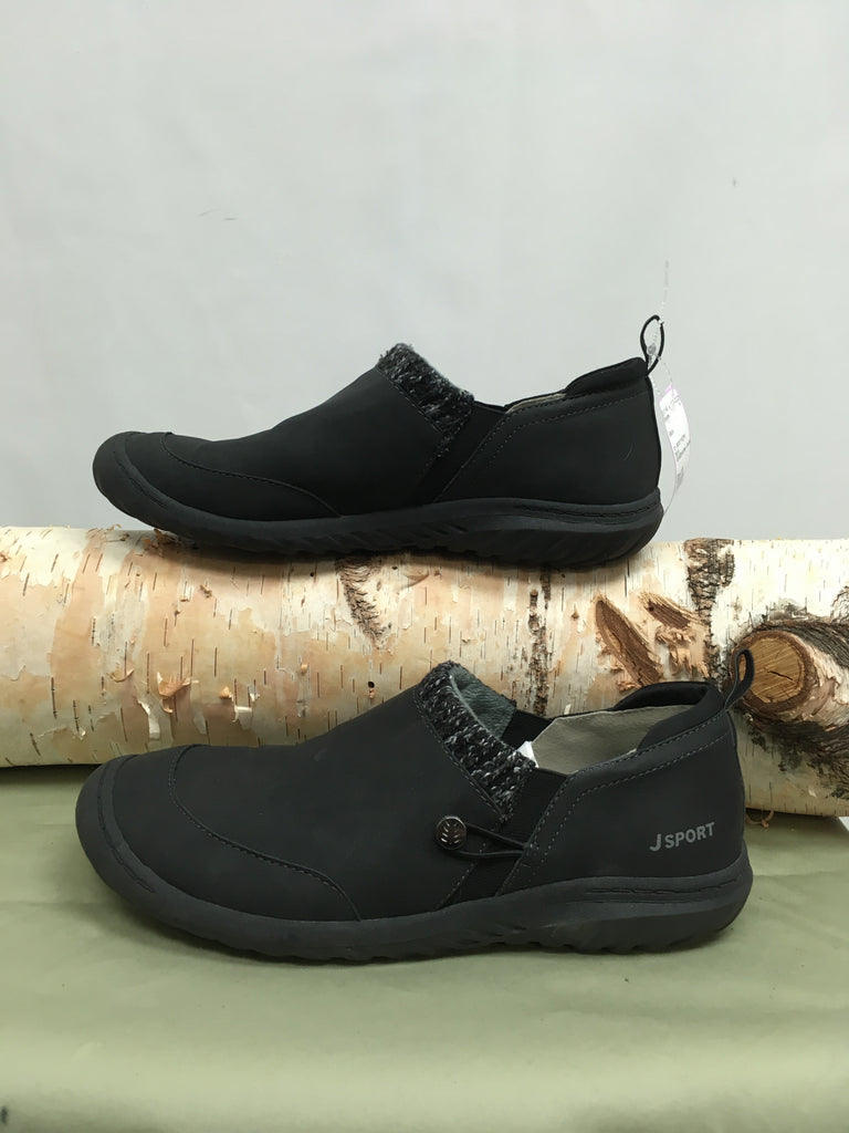 Size 10 Black Slip-ons