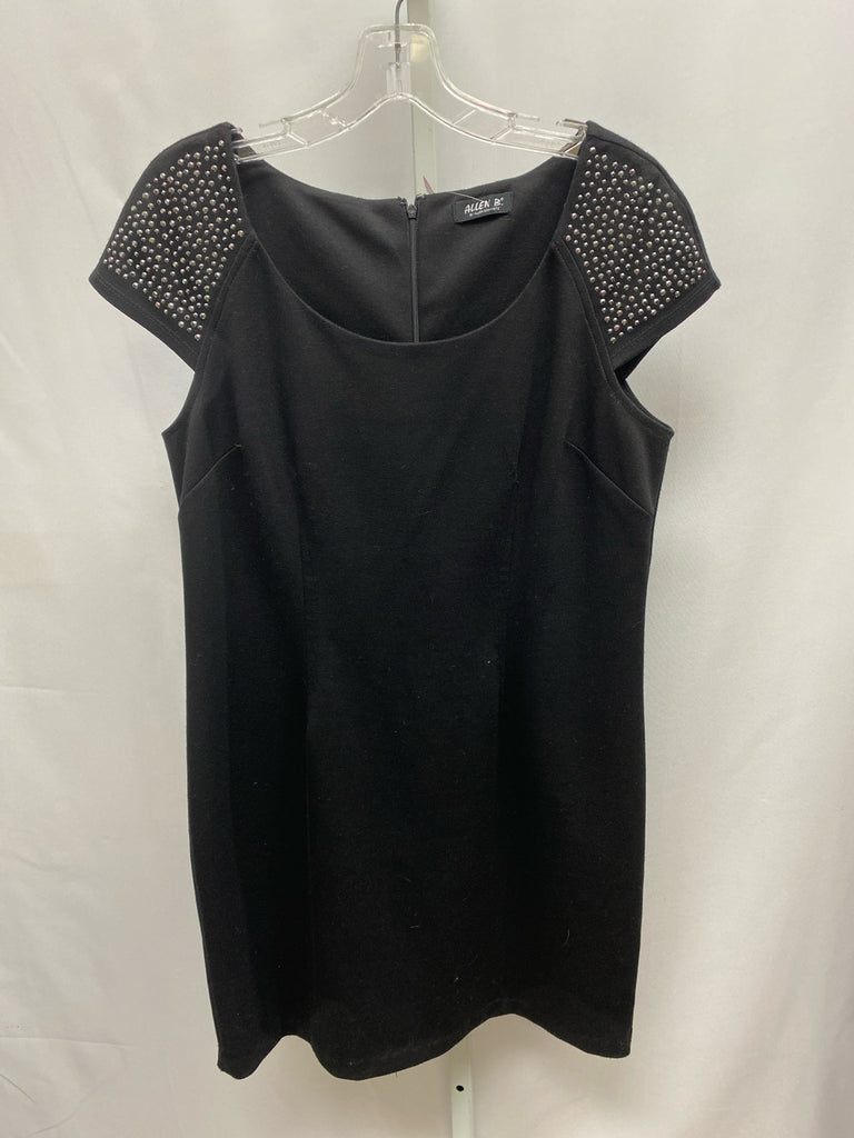 Size Medium Allen B. Black Short Sleeve Dress