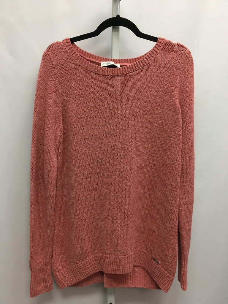 Abercrombie Size Large Pink Long Sleeve Sweater