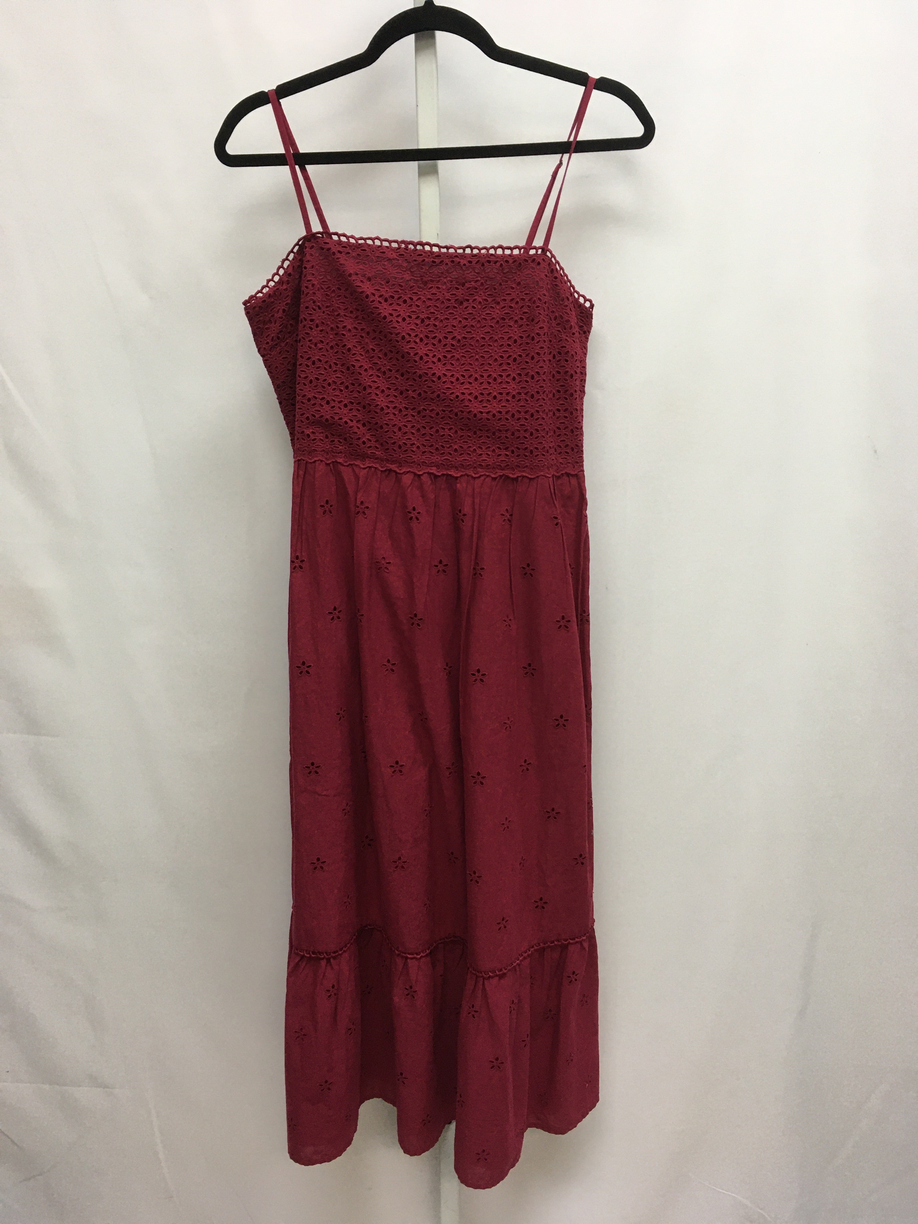 LOFT Size 6 Burgundy Maxi Dress – Best Friends Consignment