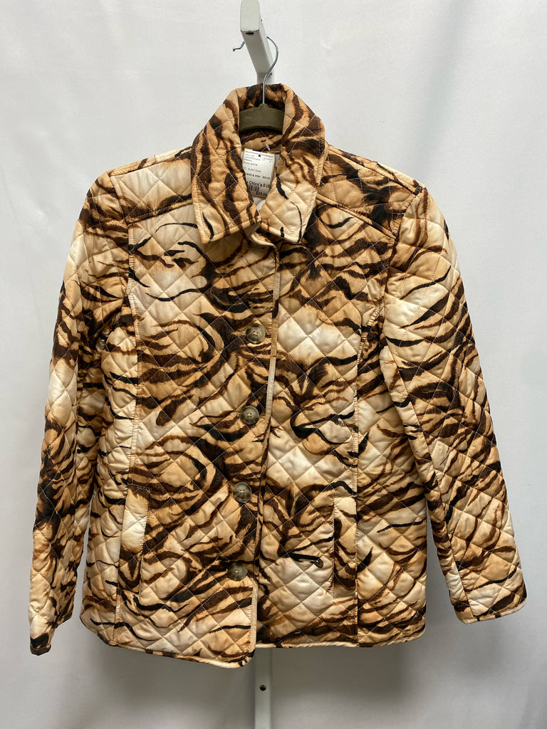 Chico's Size Chico's 0 (S) Brown animal Jacket/Outerwear